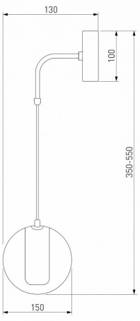 Бра Cobble 50258 LED дымчатый