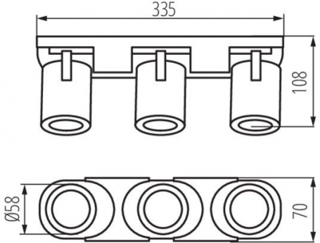 Трековый светильник Basis TR030-4-12WTW-DD-W