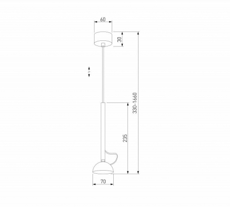 Потолочный светильник Lumina Deco Malton LDC 8053-B SS-D85*H115 BK