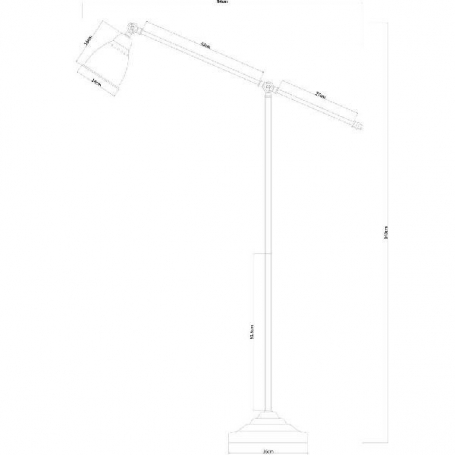 Торшер Arte Lamp Braccio A2054PN-1SS