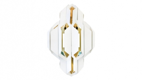 Настенный светильник Lumina Deco Piramid LDW 6021-2 WT+GD