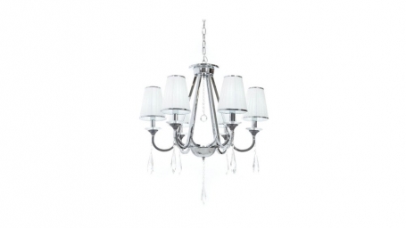 Подвесная люстра Lumina Deco Milesia LDP 8926-6 WT+CHR