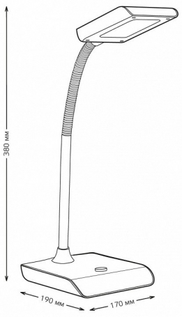 Настольная лампа ЭРА NLED-478-8W-BK