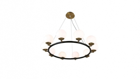 Подвесная люстра Lumina Deco Modica  LDP 6032-10 BK+MD