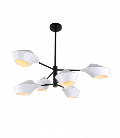 Подвесная люстра Lumina Deco Romina LDP 6037-6 WT+BK