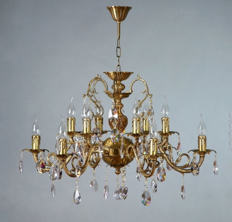Подвесная люстра Ambiente by Brizzi Alicante 8888/6+6 AB Tear drop