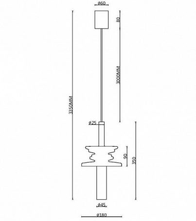 Подвесной светильник Sound Wave MOD255PL-01B4