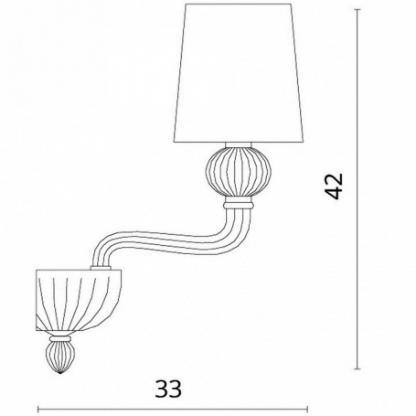 Бра Divinare Bilancia 1154/01 AP-1