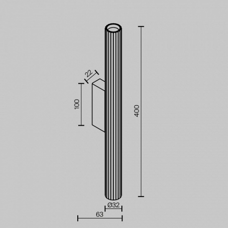 Настенный светильник Calipso C082WL-12W2.7K-B