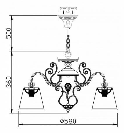 Подвесной светильник Raimond 9027-75 Chrome