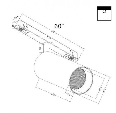 Трековый светильник Maytoni Focus LED TR032-4-20W3K-W-DS-B