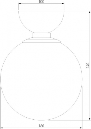 Настенно-потолочный светильник Eurosvet Bubble 30197/1 черный жемчуг