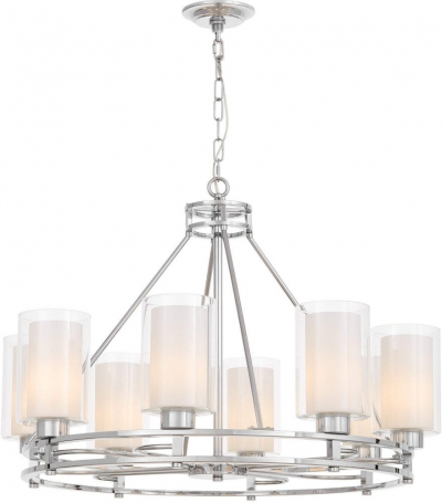 Подвесная люстра Lumina Deco Marietta LDP 8025-8 CHR+WT
