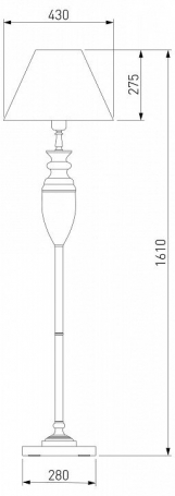 Подвесная люстра Arti Lampadari Erli E 1.5.40.105 GB