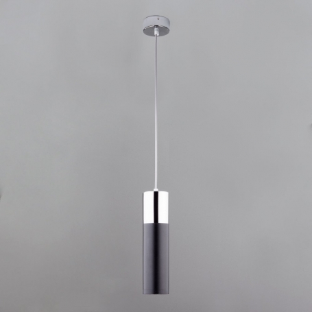 Подвесной светильник Eurosvet Double Topper 50135/1 LED хром/черный