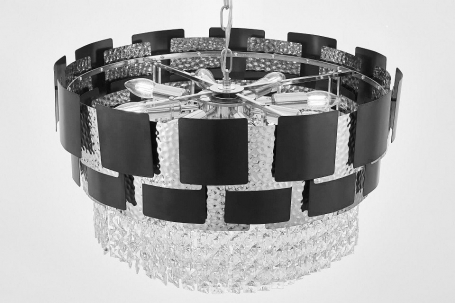 Подвесная люстра Molina LDP 7045-600 BK+CHR