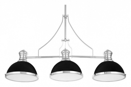 Подвесная люстра Lumina Deco Ettore LDP 710-3 BK+CHR