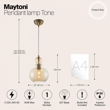 Настенный светодиодный светильник Maytoni Trame C804WL-L12W