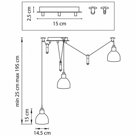 Подвесная люстра Arti Lampadari Merana E 1.1.8 AG