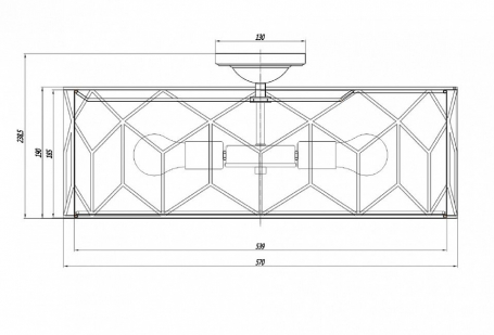 Потолочный светильник Maytoni Messina H223-PL-05-G