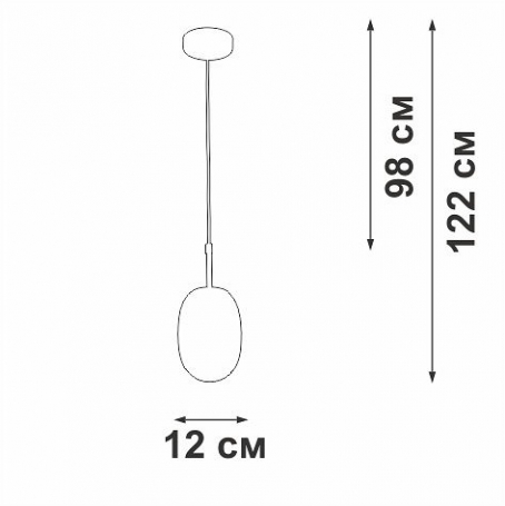 Потолочная люстра Vitaluce V2821-1/1S
