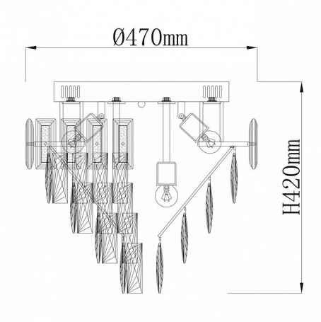 Подвесная люстра Omnilux OML-52003-10