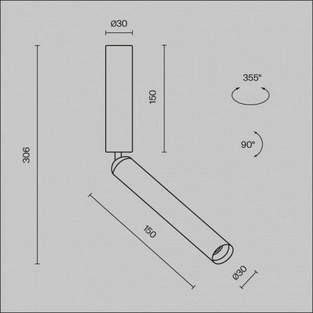 Точечный светильник Focus T C142CL-6W3K-BS