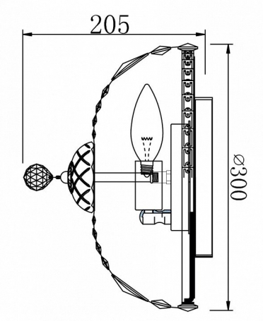 Потолочный светильник Maytoni Basfor DIA100-CL-03-G