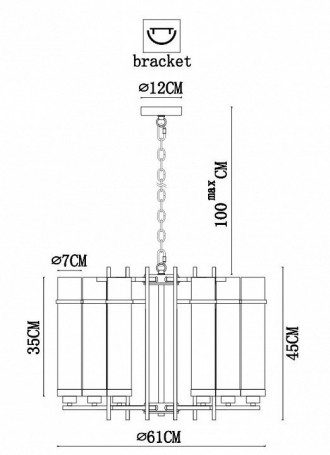 Подвесная люстра Arte Lamp Hugo A1688LM-6BK