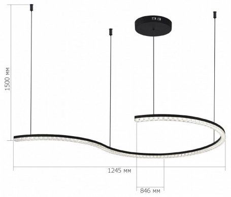 Подвесная люстра APL LED Rimini S501.0.30.B.3000