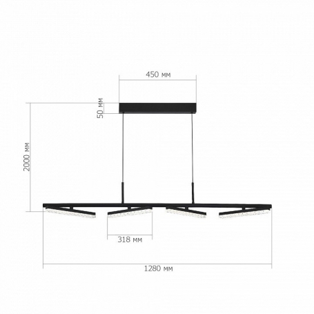 Подвесная люстра APL LED Rimini S501.0.55.A.3000