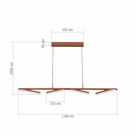 Подвесная люстра APL LED Rimini S503.0.60.A.4000