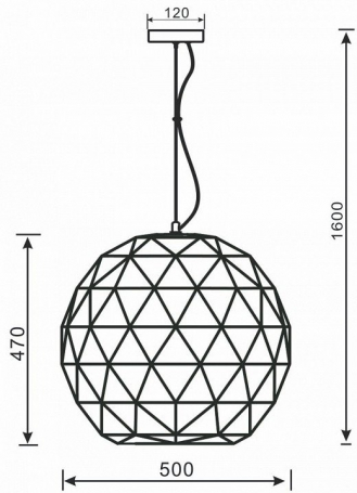 Подвесной светильник Deko-Light Asterope round 500 342131