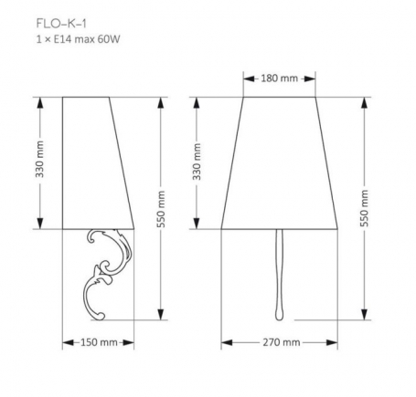 Бра Kutek Mood Flor FLO-K-1 (N)