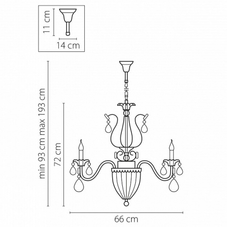 Потолочная люстра Lussole Zungoli GRLSF-1603-06