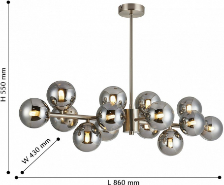 Подвесной светодиодный светильник ST Luce Basoni SL394.403.06