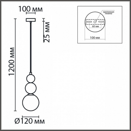 Подвесная светодиодная люстра ST Luce Rafina SL379.103.216