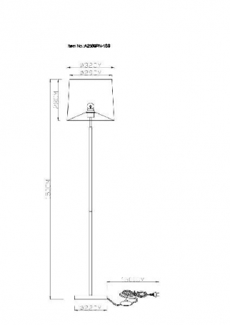 Торшер Arte Lamp Rodos A2589PN-1SS