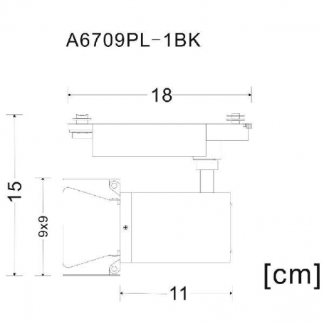 Потолочный светильник Arte Lamp Track Lights A6709PL-1BK