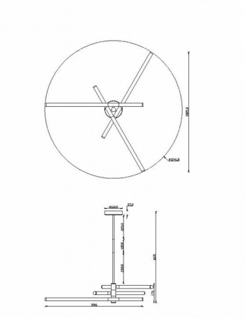 Потолочная люстра Maytoni Axis MOD106CL-L40G3K