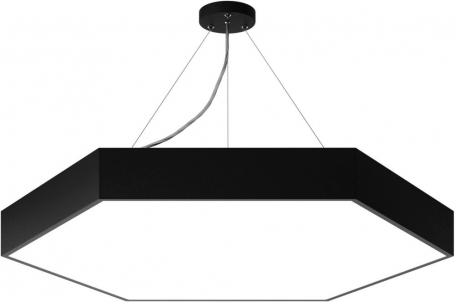Подвесной светодиодный светильник Geometria ЭРА Hexagon SPO-122-B-40K-066 66Вт 4000К черный Б0050553