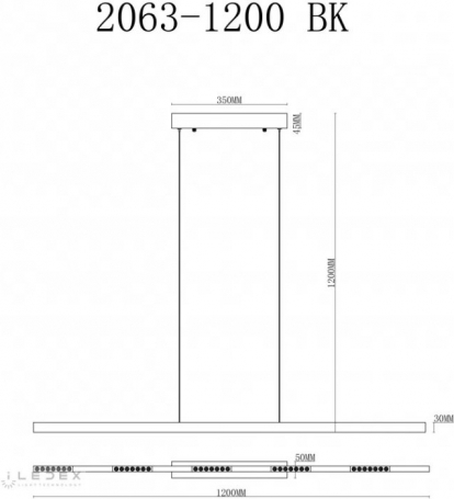 Подвесной светильник Vision 2063-1200 BK