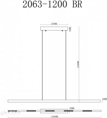 Подвесной светильник Vision 2063-1200 BR