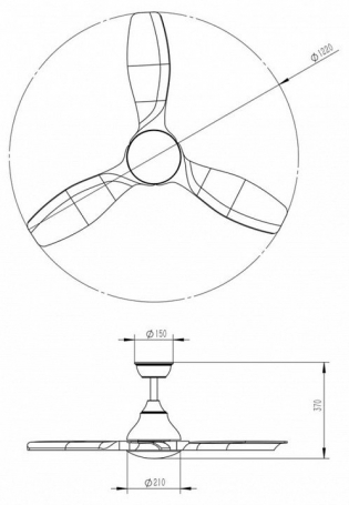 Светильник с вентилятором Sonex VIVA LED 7702/24L