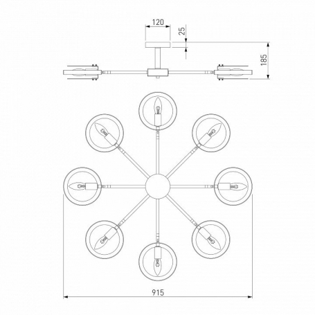 Подвесной светильник Mind MOD299PL-L10BS3K