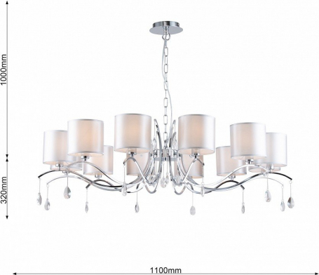 Подвесная люстра Favourite Low 2866-12P
