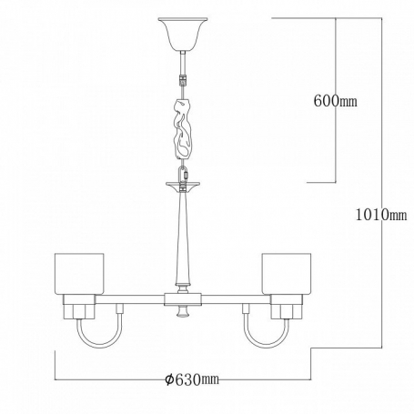 Подвесная люстра MW-Light Элла 483014906