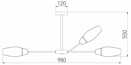 Подвесная люстра Eurosvet Thalia 60140/12 золото