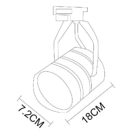 Трековый светильник Arte Lamp Cinto A2707PL-1BK