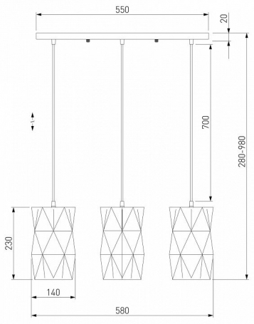 Подвесная люстра Odeon Light Focco 4722/24